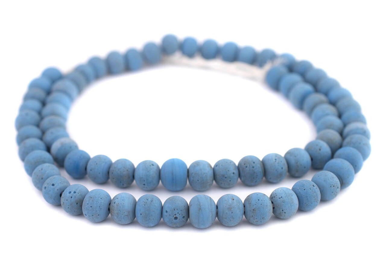 The Bead Chest® Ancient Style Java Glass Beads, 24+ Inch Strand, 11mm Beads, Available in 13 Colors